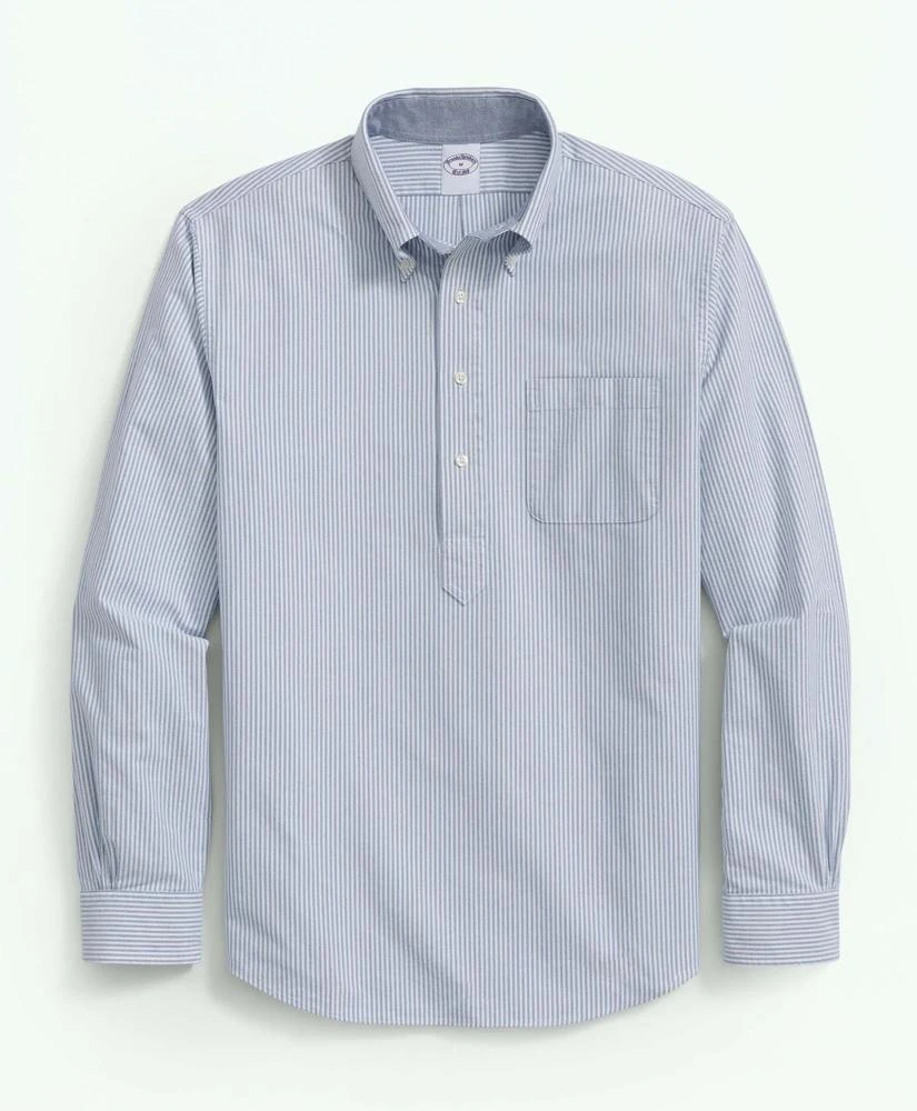 Brooks Brothers Friday Oxford Shirt, Striped Pop-Over 1