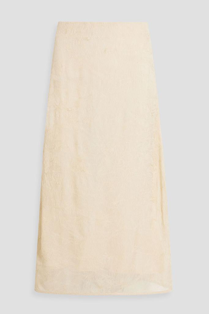 CO Plissé-chiffon midi skirt