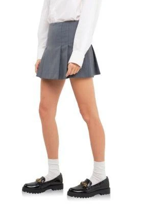 English Factory Factory Pleated Mid Rise Skorts 3