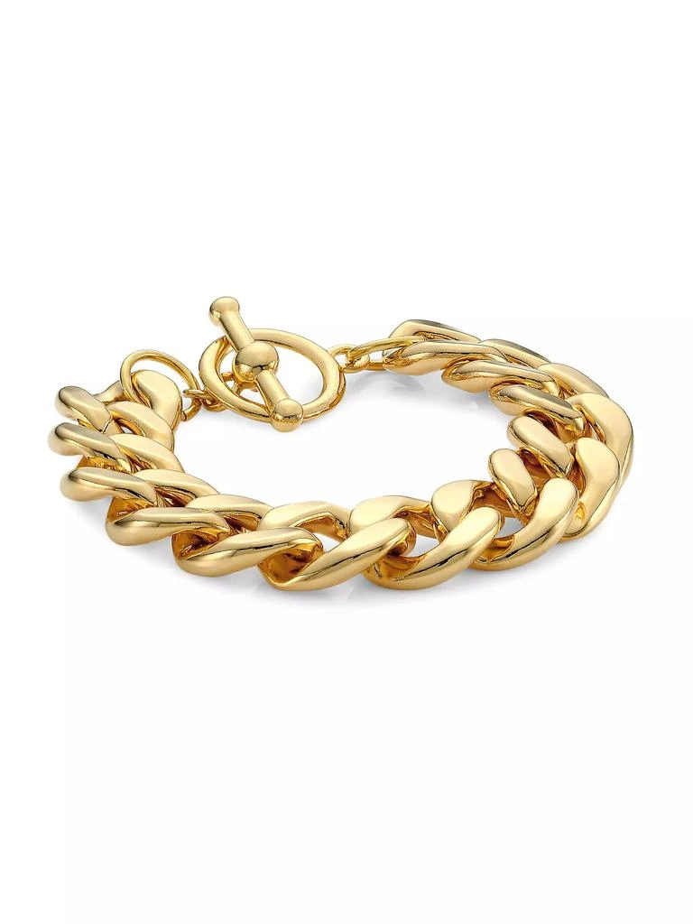 Kenneth Jay Lane 20K-Gold-Plated Curb-Chain Bracelet 1