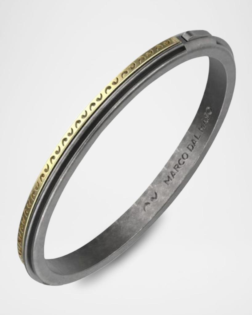 Marco Dal Maso Men's Acies 18K Yellow Gold & Sterling Silver Cuff Bracelet