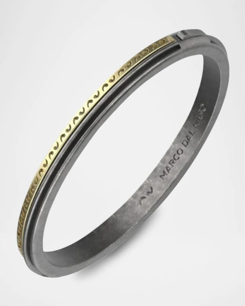 Marco Dal Maso Men's Acies 18K Yellow Gold & Sterling Silver Cuff Bracelet 1