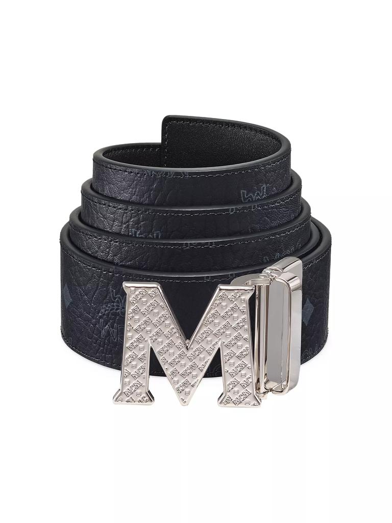 MCM Claus Reversible Logo Engraved Belt
