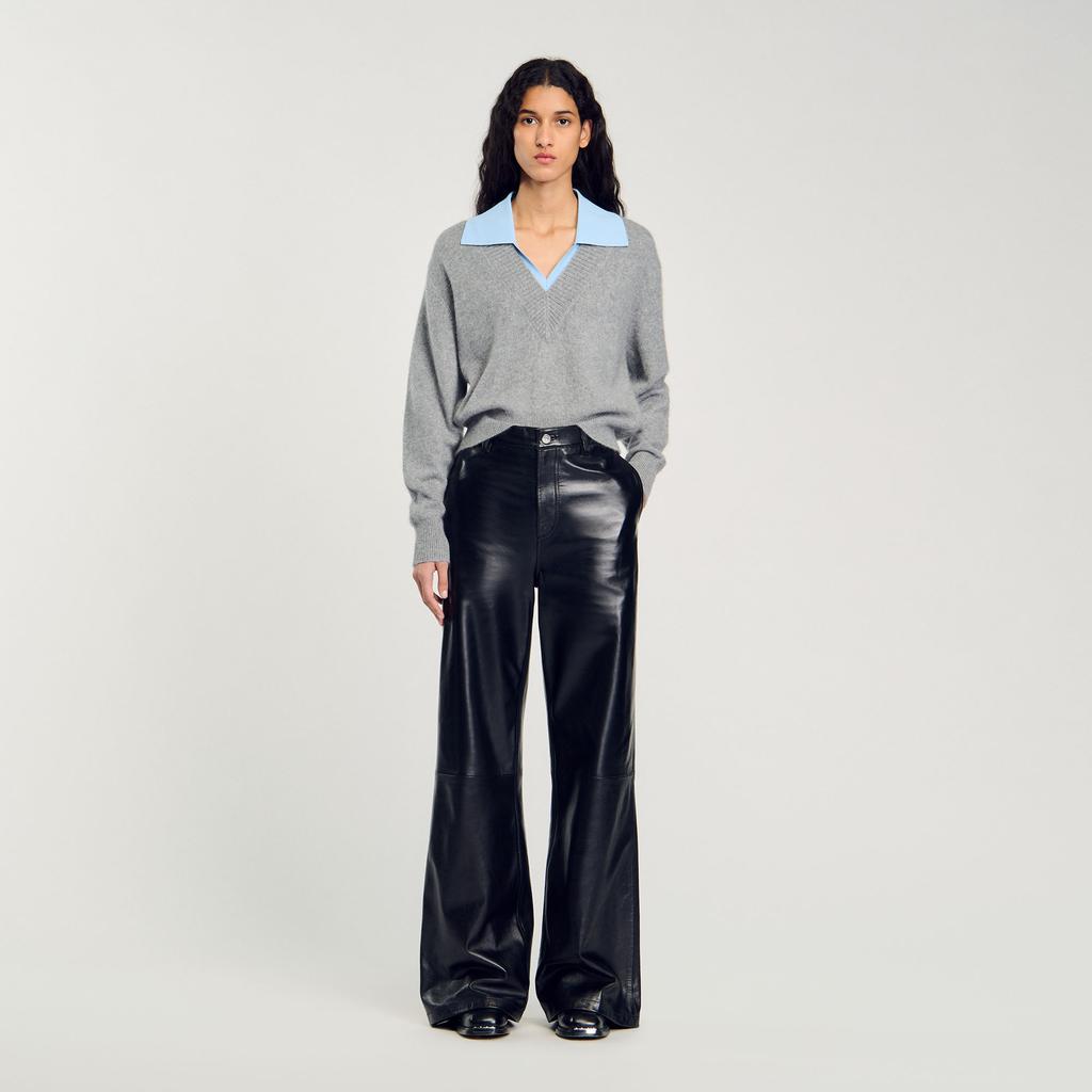 Sandro Double-Neck Sweater