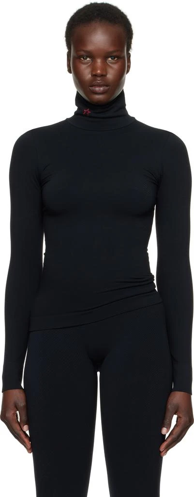 PERFECT MOMENT Black Seamless Thermal Sport Top 1