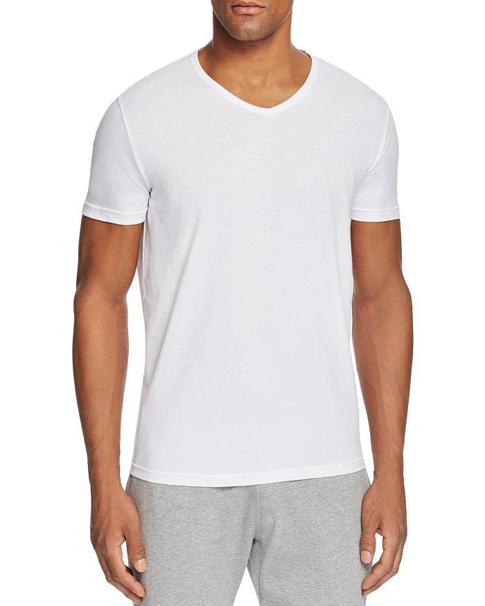 Emporio Armani Pure Cotton V-Neck T-Shirts - Pack of 3 2