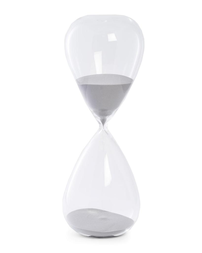 Bey-Berk Hand-Blown Crystal Sand Timer Hourglass (90 minute)