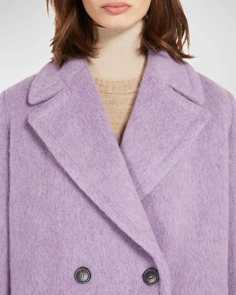 Weekend Max Mara Hello Double-Breasted Wool Mohair Coat 4