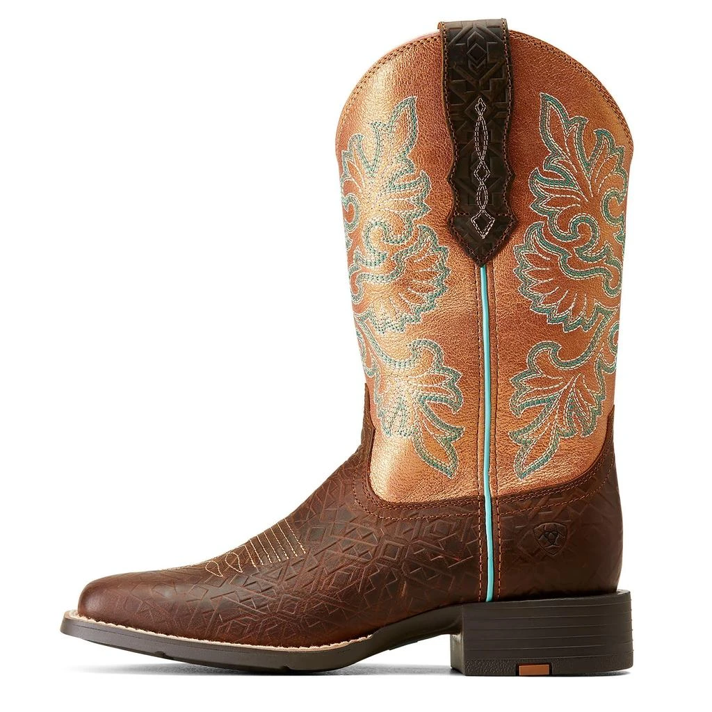 Ariat Round Up Wide Square Toe StretchFit Western Boot 4