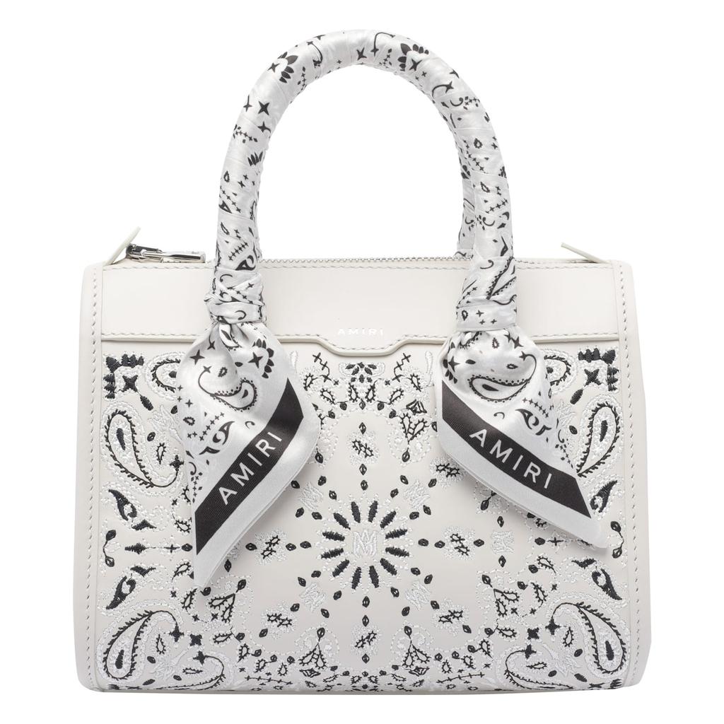 AMIRI Blue Denim Bandana Micro Triangle Bag - Tote Bags