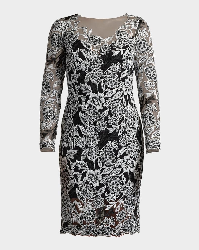 Dolce & Gabbana Crochet-trimmed printed crepe midi dress