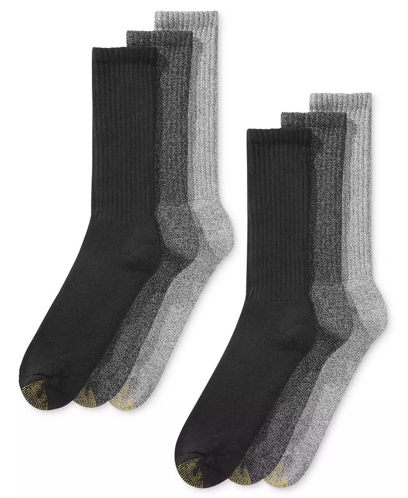 Gold Toe Men's 6-Pack Extended Casual Harrington Socks 1