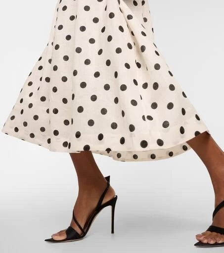 Zimmermann Crush polka-dot linen midi dress 5