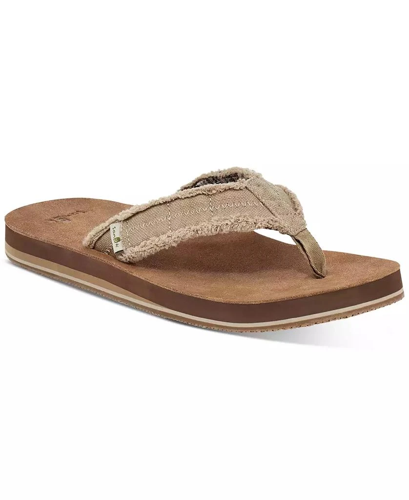 Sanuk Men's Frayed Blanket Strap Flip-Flop Sandals 1