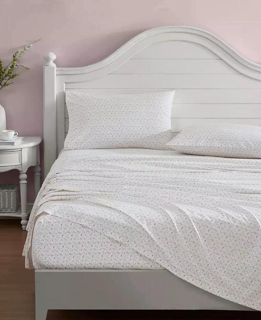 Laura Ashley 200-Thread Cotton 4 -Pc. Sheet Set 2