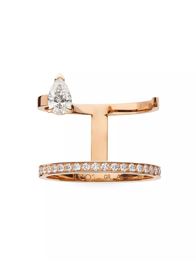 Repossi Serti Sur Vide 18K Pink Gold & 0.56 TCW Diamonds Ring