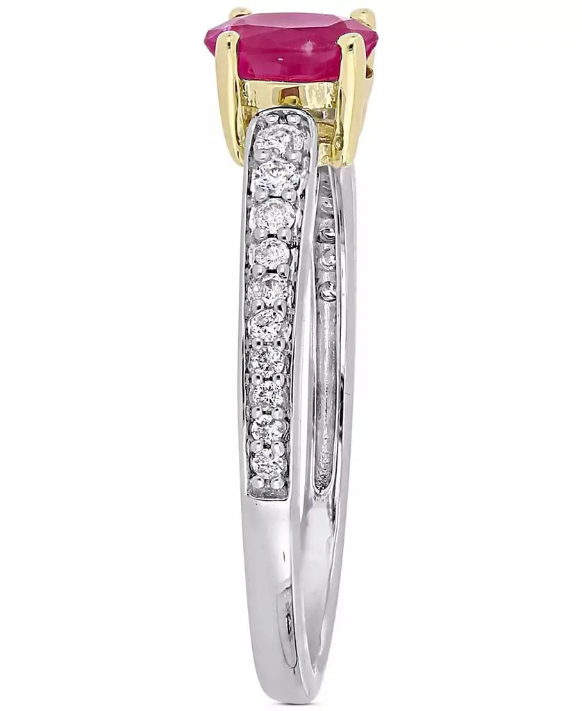 Macy
s Ruby (5/8 ct. t.w.) 
Diamond (1/6 ct. t.w.) Ring in 10k Gold 
White Gold 4