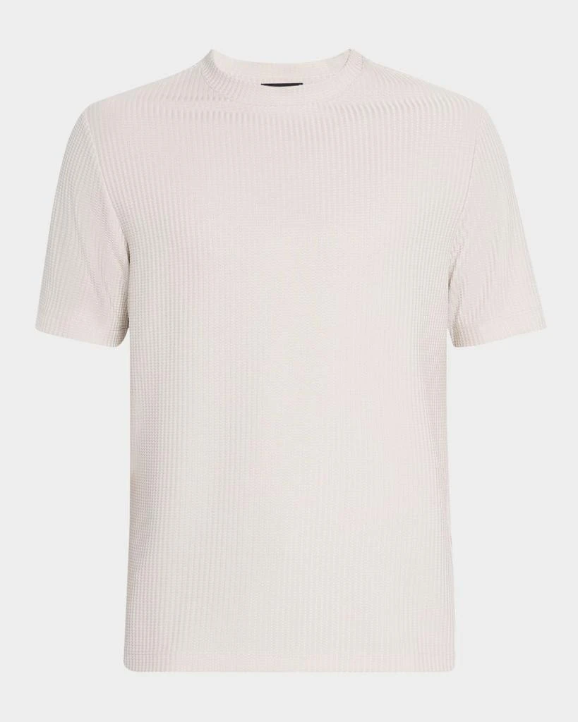 REISS Men's Argon Stripe Textured Crewneck T-Shirt 1