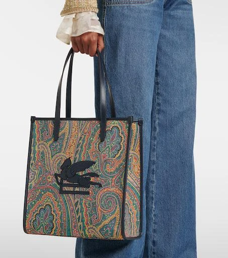 ETRO Love Trotter Pegaso Medium jacquard shopper 6