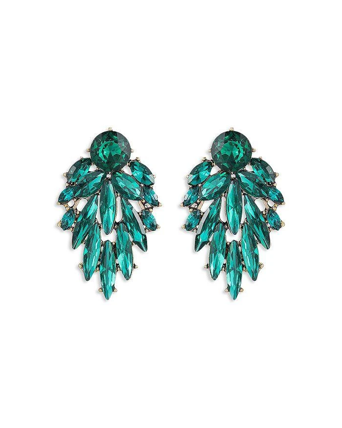 Ettika Jewelry Cry Me A River Crystal Cluster Drop Earrings