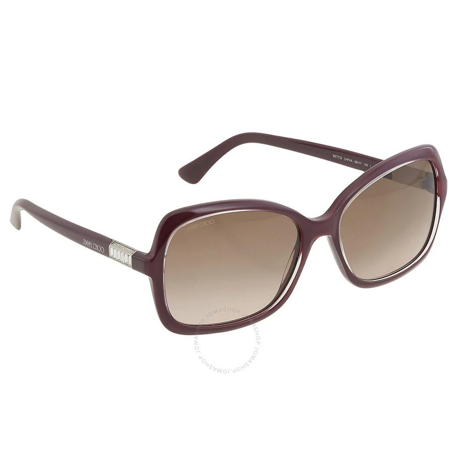 Jimmy Choo Brown Gradient Square Ladies Sunglasses BETT/S 0LHF/HA 56 3