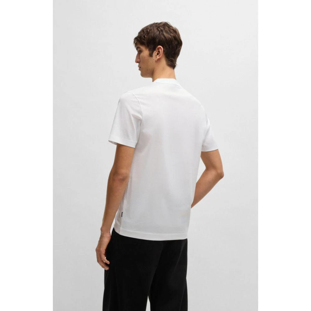 Hugo Boss Mercerized-cotton T-shirt with brand artwork 4