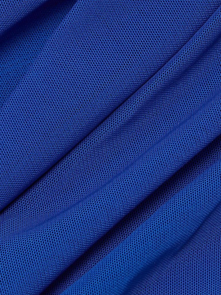 Talbot Runhof Chiffon Cape-Sleeve Sheath Gown 7