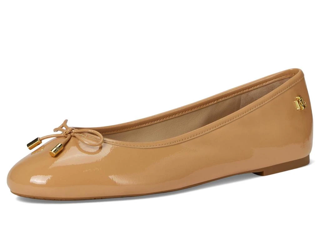 Ralph Lauren Jayna Crinkle Patent Leather Flats 7