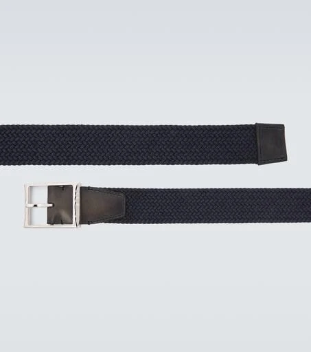 Berluti Leather-trimmed belt 4