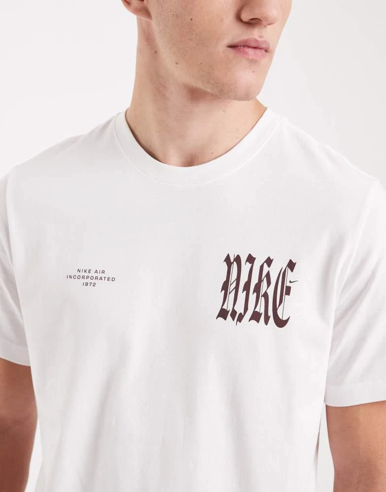 NIKE Nike Club graphic back print t-shirt in white 5