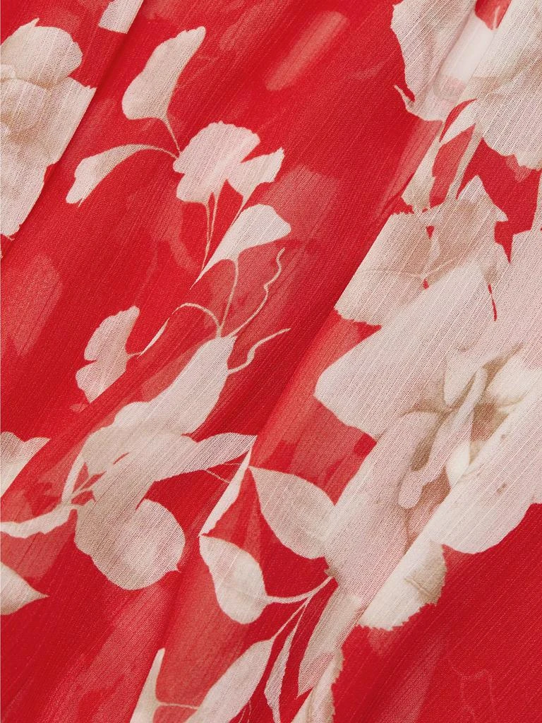 L'Agence Teagan Floral Semi-Sheer Button-Front Blouse 7