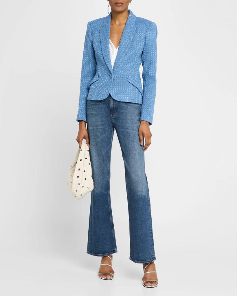 L'Agence Jennah Single-Breasted Tweed Blazer 2