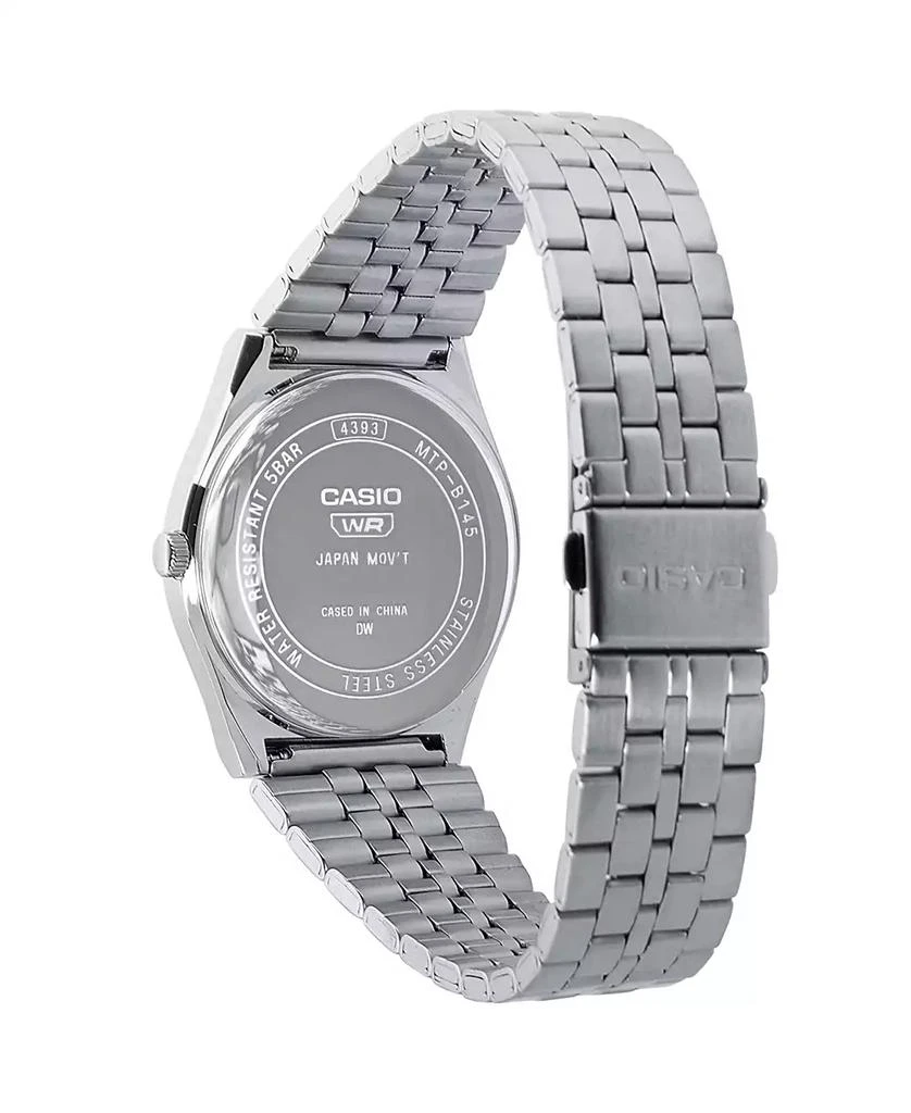 G-Shock Casio Men's Analog Silver-Tone Stainless Steel Watch, 35mm, MTPB145D-4VT 3