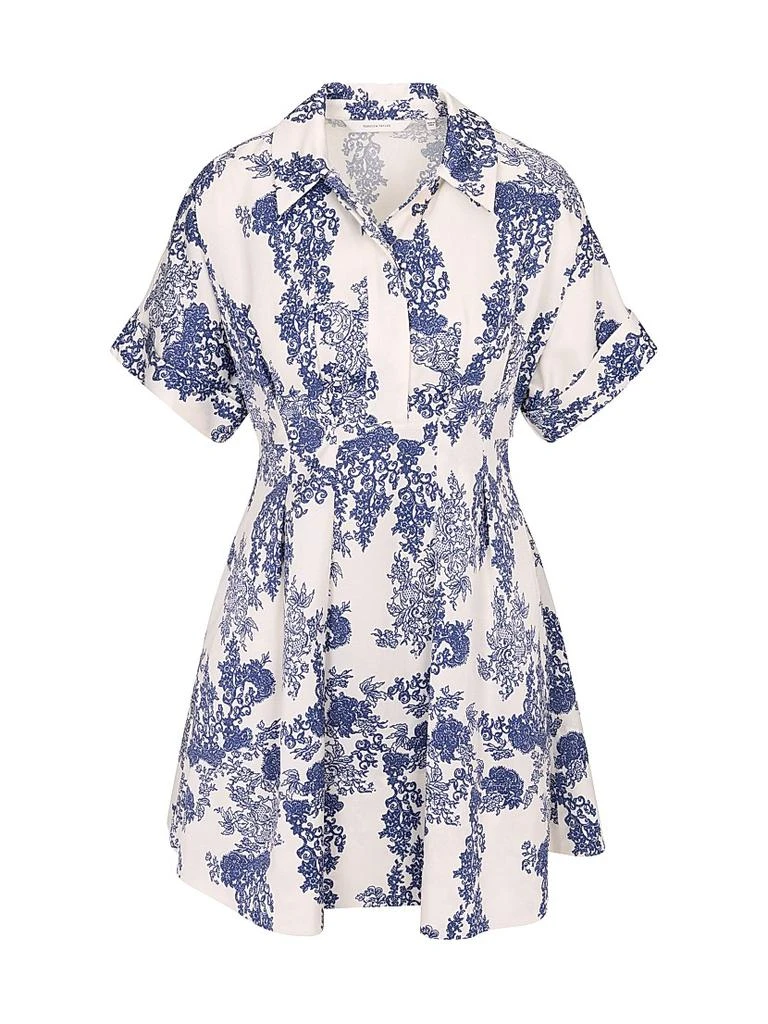 Rebecca Taylor Lena Toile Pleated Minidress 1