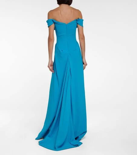 Vivienne Westwood Oriana crêpe off-shoulder gown 3