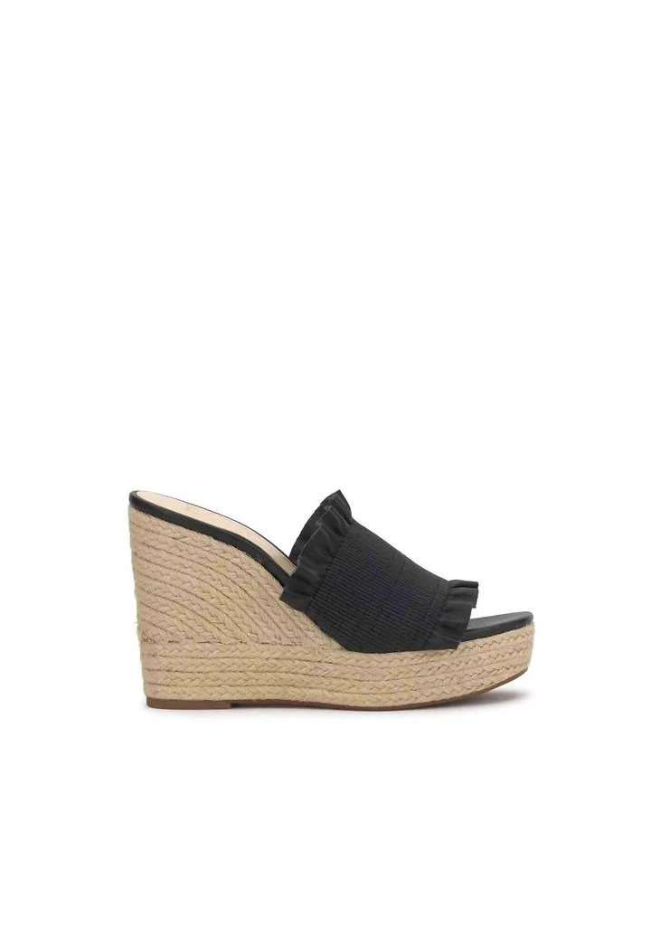 Jessica Simpson Women's Serilda Espadrille Platform Wedge Heels In Black 2