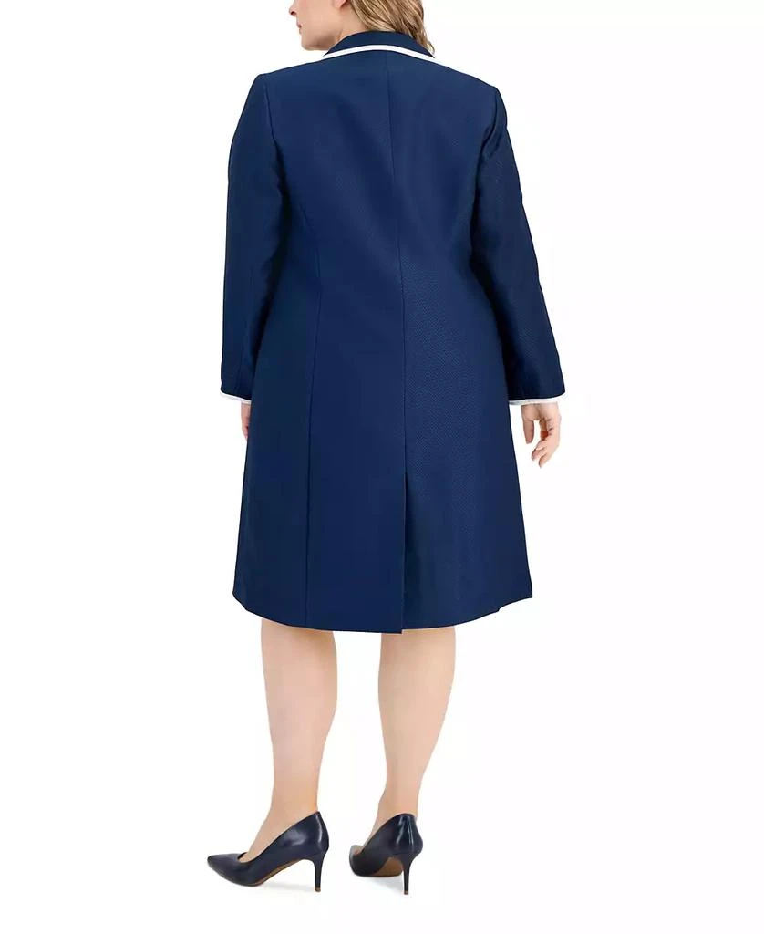 Le Suit Plus Size Jacquard Sheath Dress Suit 2