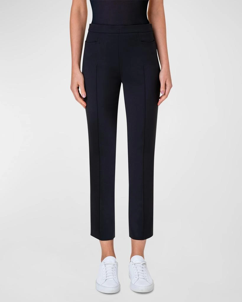 Akris Franca Mid-Rise Cropped Pants 2