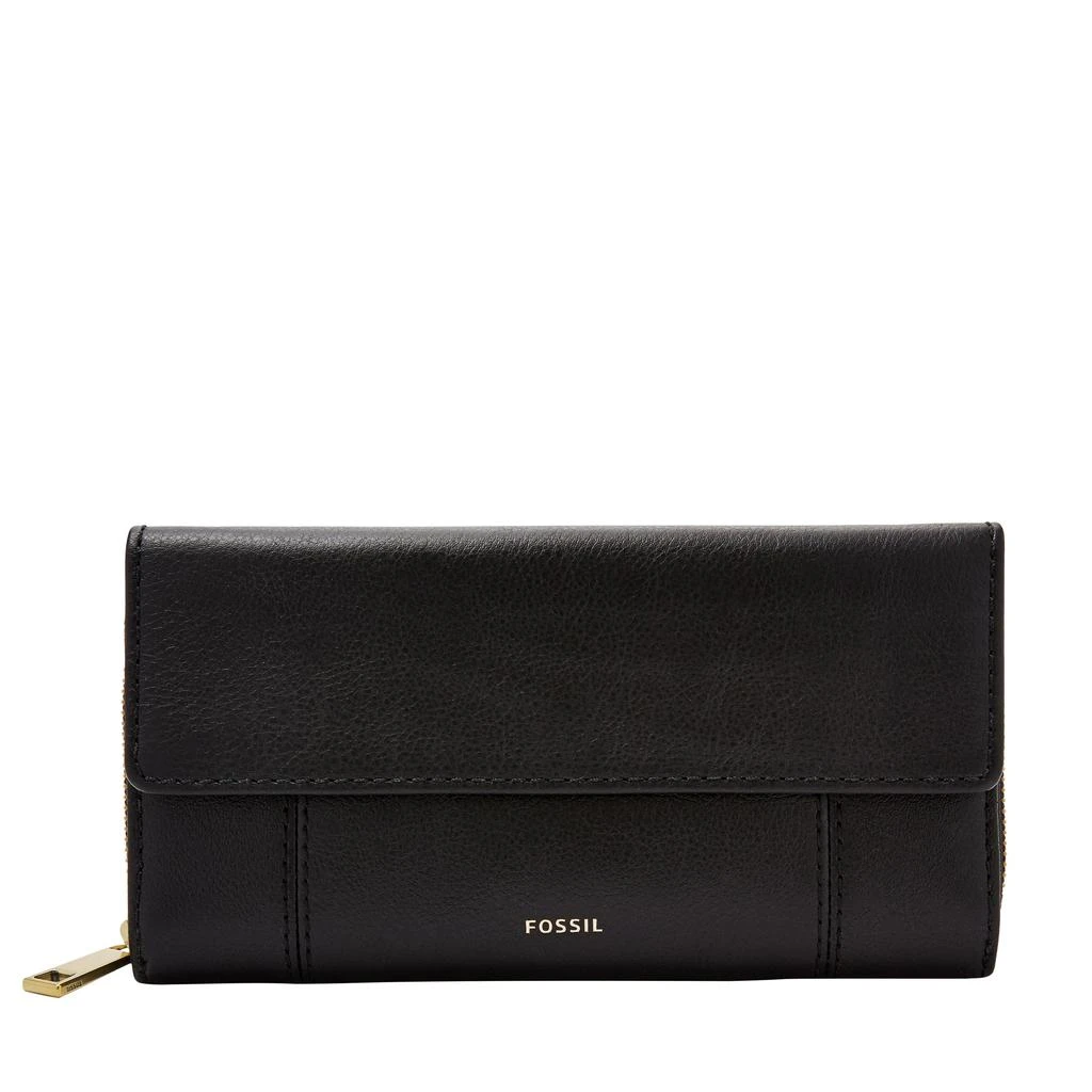 Fossil Women's Jori RFID Leather Flap Clutch 1