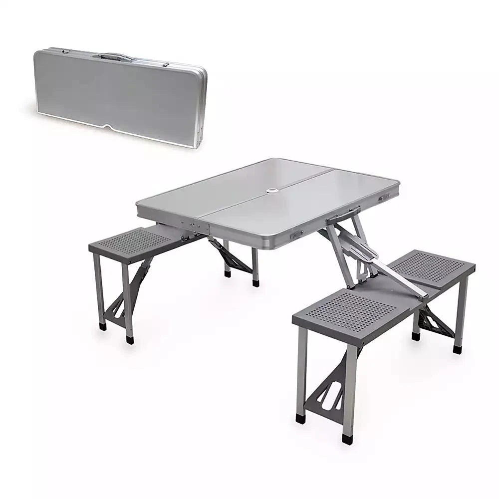 ONIVA by Picnic Time Aluminum Portable Picnic Table with Seats 5