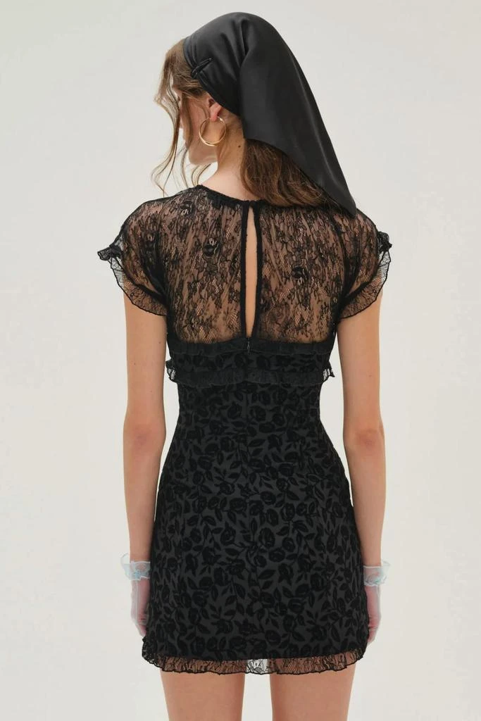 black velvet tie back jolene mini dress Alsace Mini Dress Black Velvet