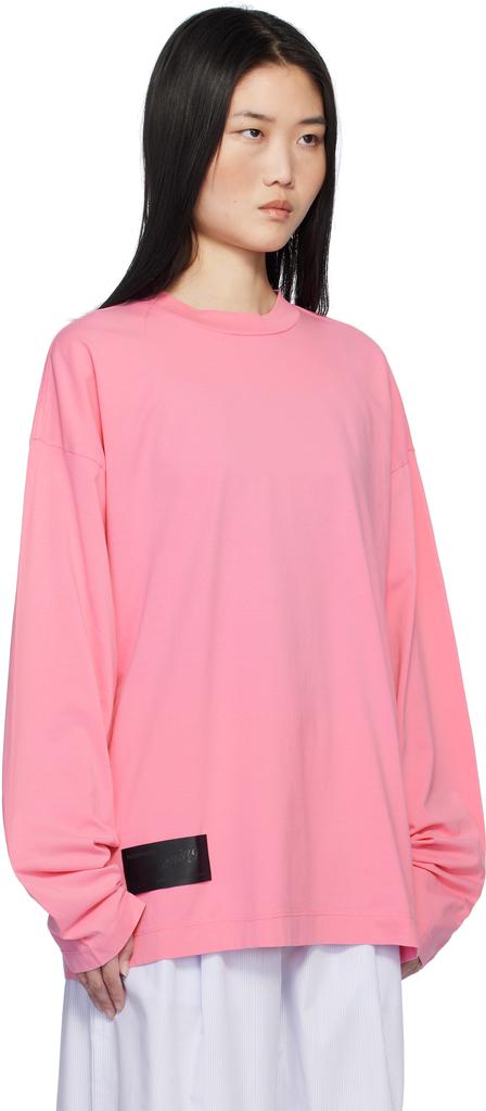 トップス PACCBET LONG SLEEVE TSHIRT PINK S PACCBET LONG SLEEVE TSHIRT PINK S Buy Stylish Long Pink T