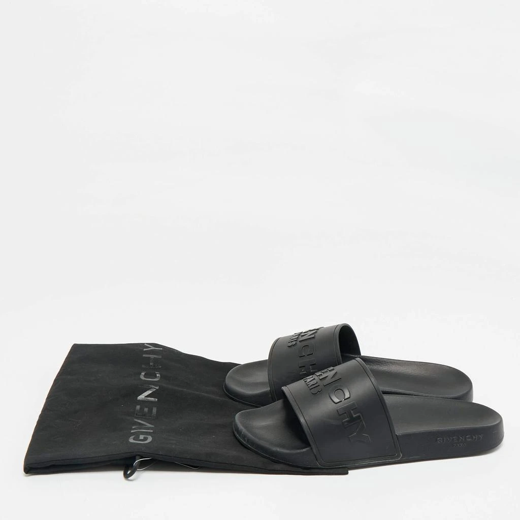 Givenchy Black Rubber Logo Flat Slide Sandals Size 39 – On  Givenchy slides size 39 main image 0
