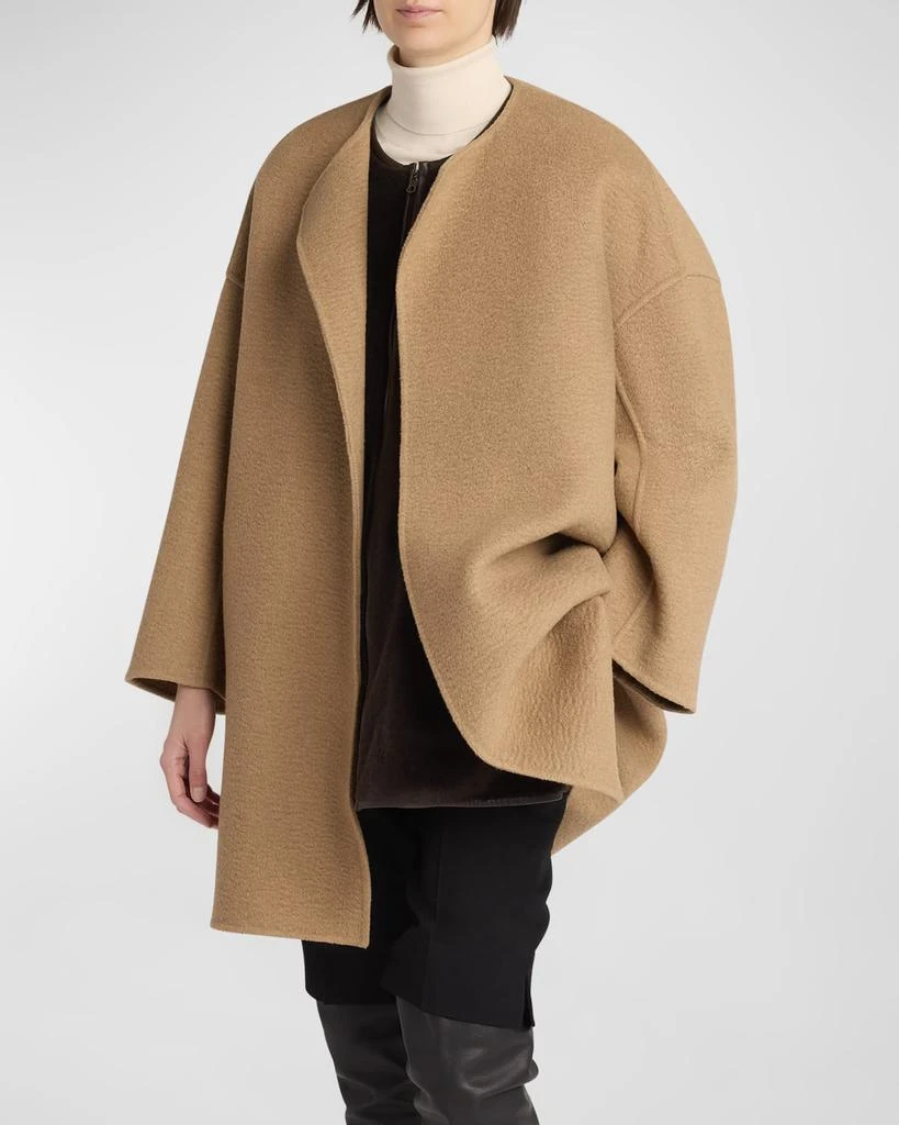 The Row Verlain Silk-Wool Open Jacket Jackets Free Shipping