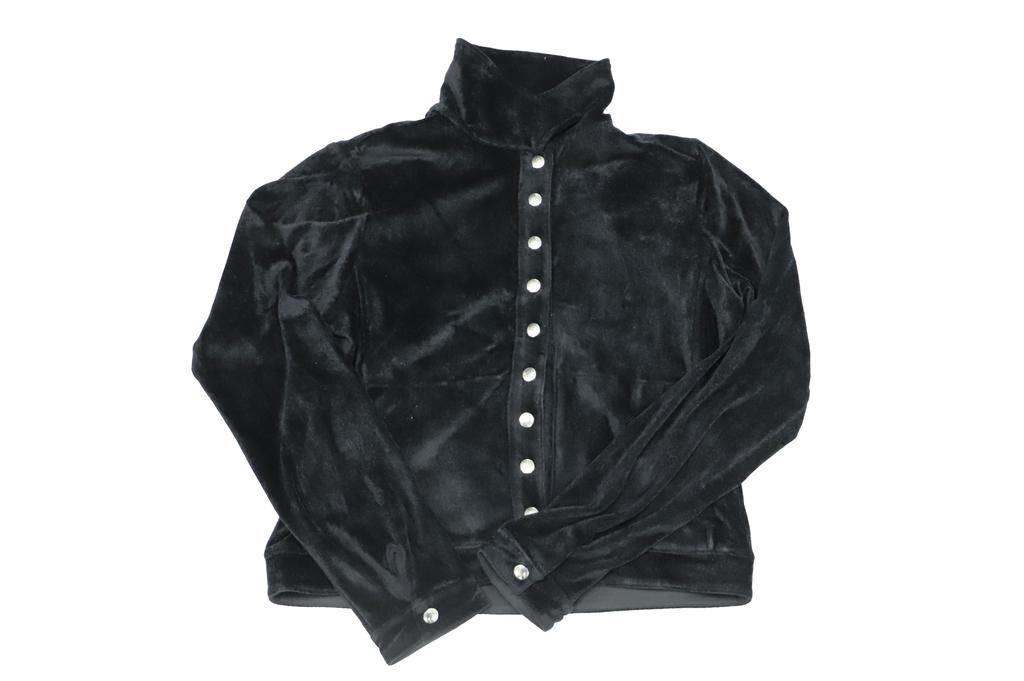 ALEXACHUNG Alexa Chung Buttoned Jacket in Black Viscose
