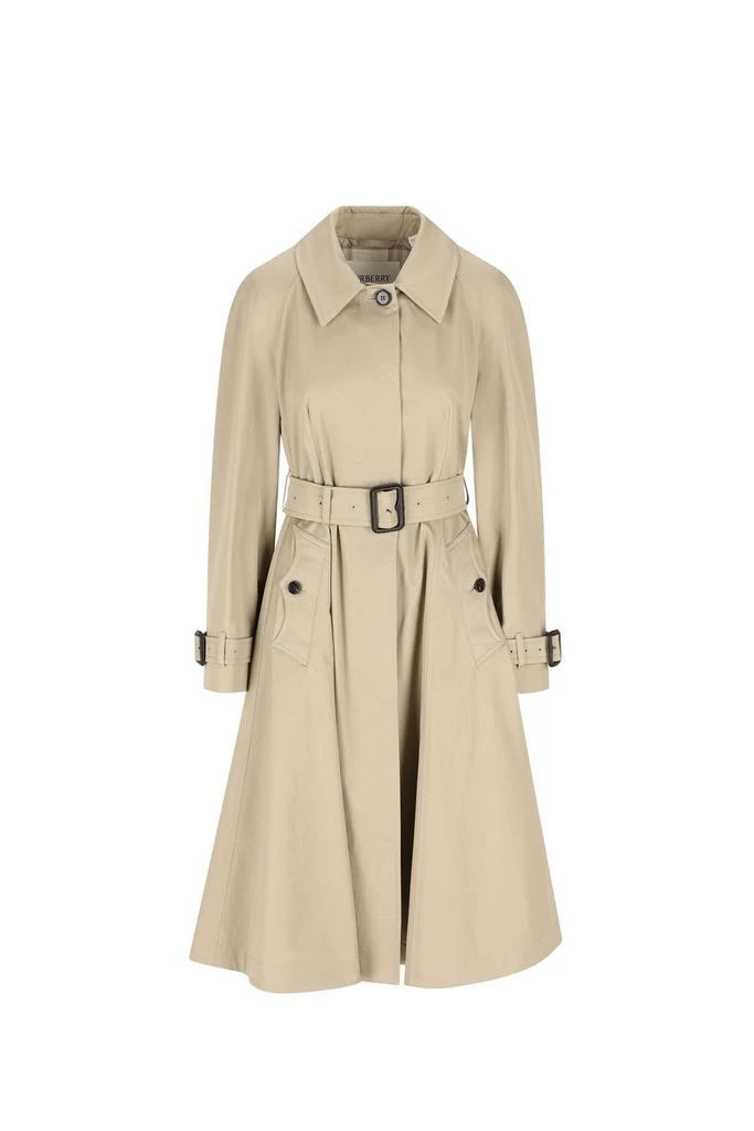Burberry Burberry Long Gabardine Ellingham Fit Flare Car Coat 1