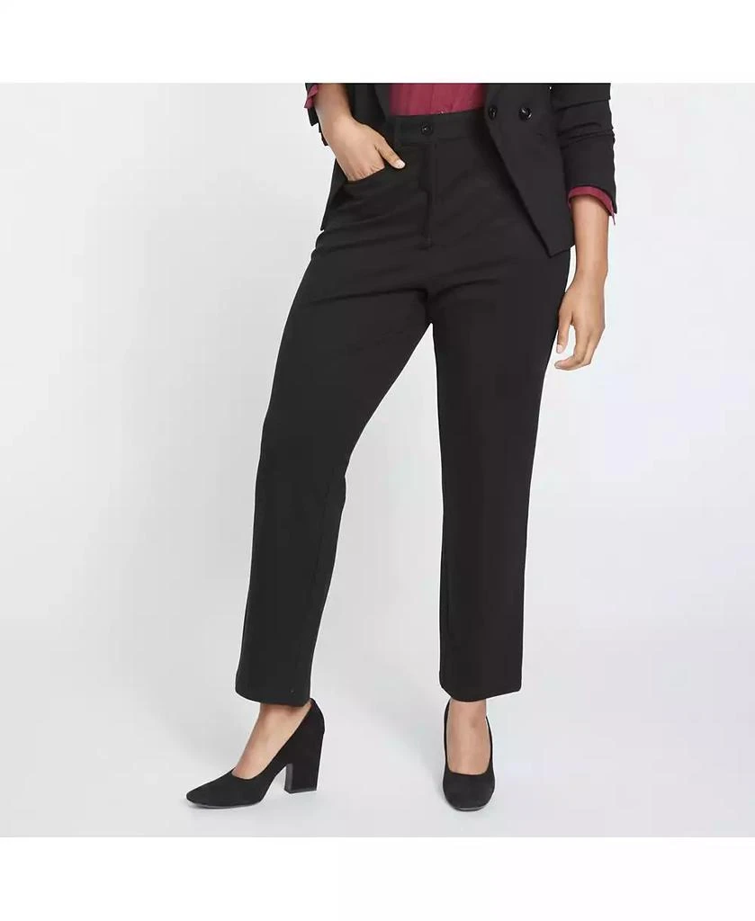 Universal Standard Plus Size Long Cigarette Ponte Pants
