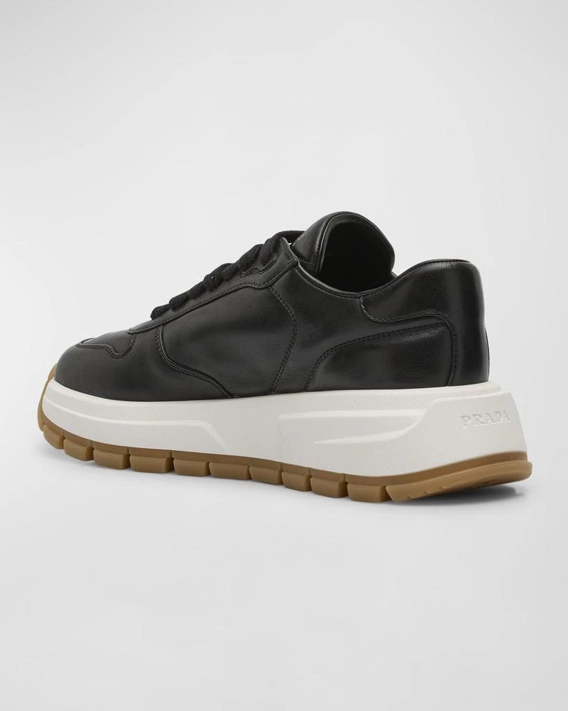 Prada Leather Logo Runner Sneakers 5