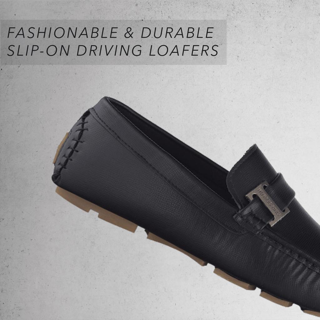 Members Only Men's Faux Leather Driving Shoes