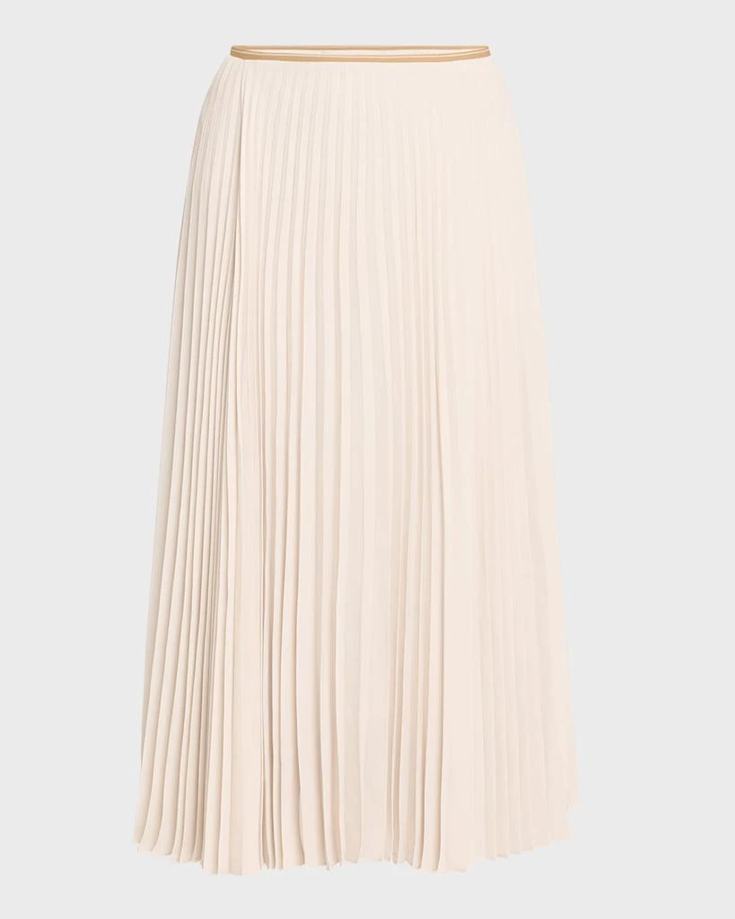 Vince Draped Pleated Midi Skirt 1